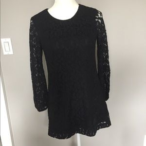 H&M Divided Size 6 Black Lace Dress Mini Sexy